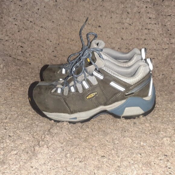 KEEN Sneaker Boots Z195-14-Steel Toe Composite-Gray-Sz 8M Women-Excellent - Picture 2 of 8